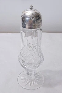 Waterford Cristal Lismore Muffineer Agitador de Azúcar Plateado Tapa Domo 348 - Imagen 1 de 5