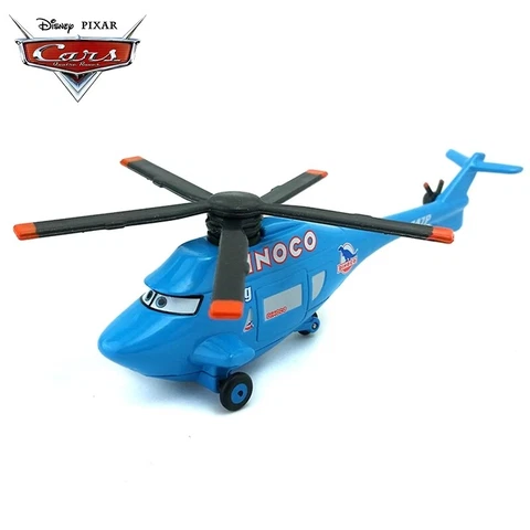 New Disney Pixar Cars Dinoco Helicopter 1:55 Diecast Toys Planes Car Loose Cover