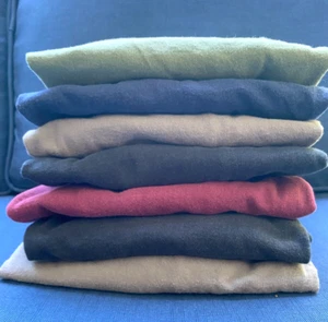 Gildan X-Large Ultra Cotton Tee 100% Cotton Shirts 7 Pack - Picture 1 of 9