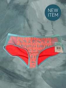 TYR Women's Blue/coral Mesh Bikini Bottoms - Size Large 10-12 / NEW NWT - Picture 1 of 4