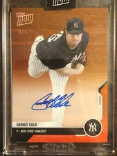 2020 Topps Now #OD-38E Gerrit Cole New York Yankees AUTO AUTOGRAPH 4/5