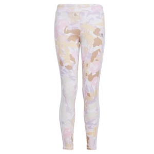 Adidas Girls Camo Print Leggings Large - Picture 1 of 3