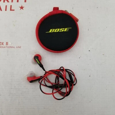 Bose SoundSport Wired In-Ear Headphones 3.5mm Jack Earbuds Red Tested Working - Image 1 of 4