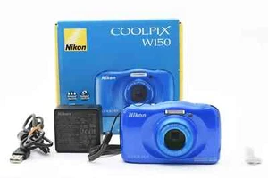 NIKON COOLPIX W150 BL (Blue) Waterproof 10M Digital Camera English w/Box - Picture 1 of 17