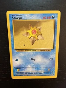 STARYU - Base Set - 65/102 - Common - Pokemon Card - Unlimited Edition - NM/MINT - Picture 1 of 2