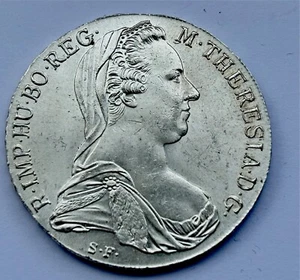 AUSTRIA MARIA TERESA 1780 RESTRIKE SILVER THALER - Imagen 1 de 2