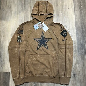 Felpa con cappuccio Nike Dallas Cowboys Salute to Service autentica NFL Sideline pullover - Foto 1 di 10