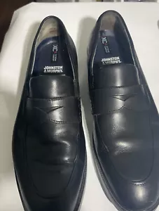153207 MS50 JOHNSTON & MURPHY XC4® MADDOX PENNY ZAPATOS DE HOMBRE 10 NEGROS GRANO COMPLETO - Imagen 1 de 7