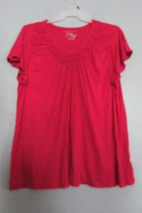 Womens Just My Size Fuchsia Shirt Plus Size 3X EUC!!! - Picture 1 of 2
