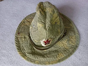 Soviet Russian Panama 1  Type Hat Guard Camo Cap Military Hat 56 USSR - Picture 1 of 9