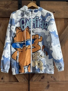 Members Only X GARFIELD White Windbreaker Jacke Herren Gr. Medium - Bild 1 von 4