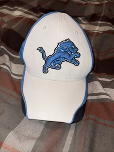 New Detroit Lions Reebok NFL Fan Equipment Onfield Flexfit Blue Hat S/M Adult - Picture 1 of 5