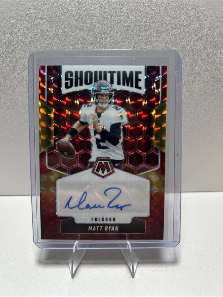 2025 Panini Mosaic Choice Red And Yellow Showtime Matt Ryan Auto #SOS-MAT - Image 1 of 2