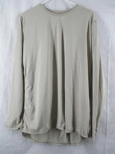 Gen 3 Level 1 Large Long Sand Tan Silk Weight Undershirt Top ECWCS Army USGI - Picture 1 of 2