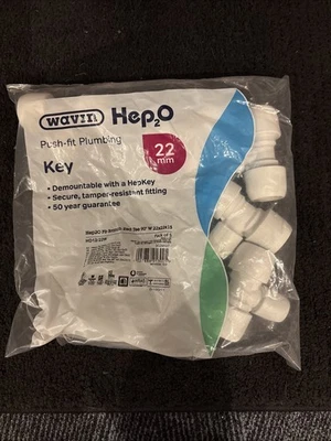 WAVIN HEP2O - HD13/22 90 Deg Branch Reducing Tee - 22mm x 22mm x15mm (5 Pack)