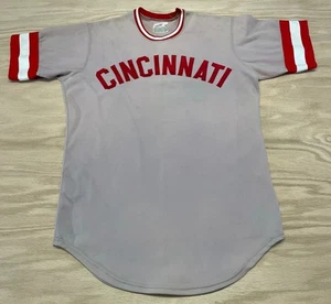 Vintage Cincinnati Reds Pullover Jersey #14 passt Größe Erwachsene Medium - Large grau - Bild 1 von 22