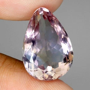 Pear Top Bi Color Purple Yellow Ametrine 13.49ct 19x13mm No USA Import Fees - Picture 1 of 13