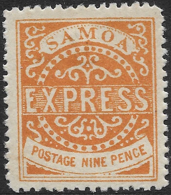 Samoa 1880 9d sg 20 4th state MH EXPRESS - Image 1 of 3