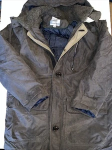 Rainforest Men’s Full Zip Jacket Coat Green Pockets Lined Filled Size Large - Picture 1 of 12