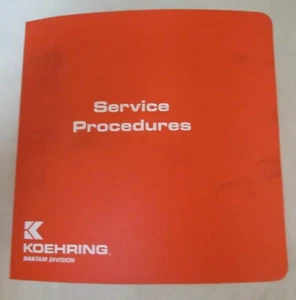 Koehring Excavators and Cranes Service Procedures Manual - Picture 1 of 4