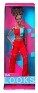 Barbie Signature Looks Doll #14 - Natural Black Hair - Colour Block Crop Top - Picture 1 of 9