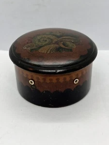 Antiguo carrete de almacenamiento con tapa - Imagen 1 de 12