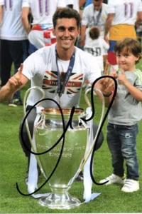 REAL MADRID & SPAIN: ALVARO ARBELOA SIGNED 6x4 CHAMPIONS LEAGUE TROPHY PHOTO+COA - Picture 1 of 1