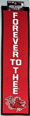 South Carolina Slogan Banner "Forever to thee" 8 inch x 32 inch - Fanatics Cover