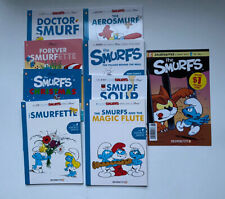 Smurf & Smurfette Graphic Novels Comic Lot Magic Flute Christmas Areosmurf