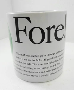 Starbucks Sports Fore! Golf Coffee Tea Mug Cup 1996 Oversize 16 oz Greer Belson - Picture 1 of 5