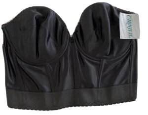 Carnival Women's Plunge Bra 42D Style 203 6 Hook Black Wired - Picture 1 of 7