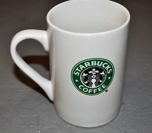 STARBUCKS COFFEE MUG TEA GREEN WHITE 10 oz. CLASSIC LOGO HOT HANDLE - Picture 1 of 11