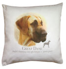 Great Dane Dog | Quality 100% Cotton Cushion Cover with Zip | Howard Robinson