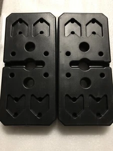 Weider Pro Power 12.5 Lbs Vinyl Rectangle Weight Plates Stackable Set Of 2 - Picture 1 of 8