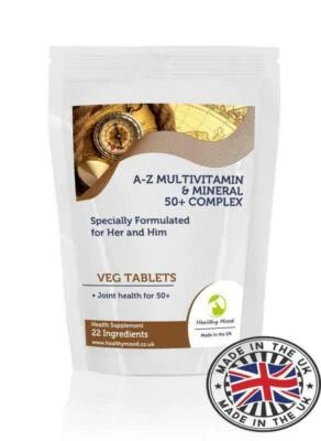 HEALTHY MOOD 50+ Plus A-Z Multivitamine Mineralien 23 Mikronährstoffe komplexe Gemüse Tabletten GB