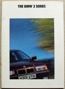 BMW 3 SERIES 316i 318i 320i 325i Car Sales Brochure 1991 #111030121 1/91VM - Picture 1 of 6