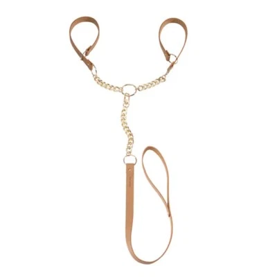 Bijoux Indiscrets T-Restraints Brown: Luxuriöse T-Fesseln aus Spanien