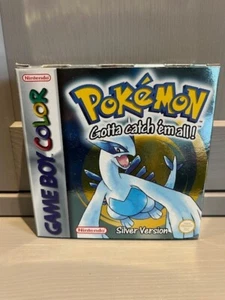 Pokemon Silver Version Complete In Box Genuine Nintendo Gameboy PAL UK EXC/MINT - Picture 1 of 14