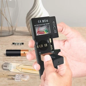 BATTERY, BULB FUSE TESTER 3 IN 1 HOUSE CAR QUICK HANDHELD CHECKER 9V BUTTON CELL - Picture 1 of 8