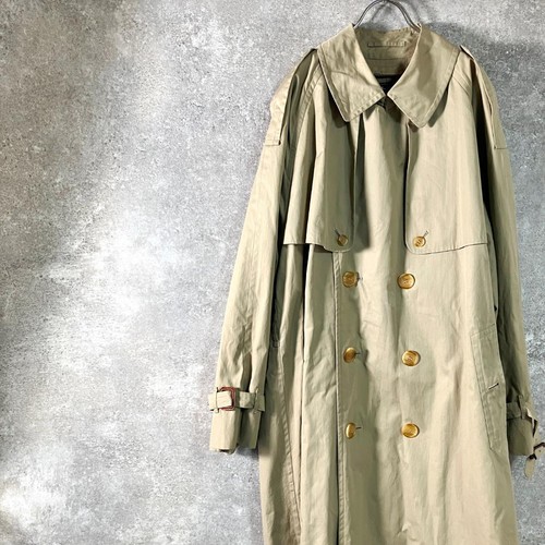 Burberry trench coat beige cotone con motivo a quadri per uomo taglia US M autentico