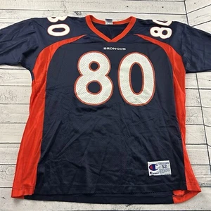 Vintage Champion Denver Broncos #80 Rod Smith Football Jersey Men's 52 Blue - Picture 1 of 6