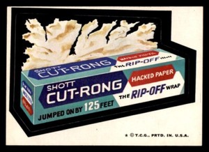1974 Topps Wacky Packages Series 6 #20 Cut-Rong Hacked Paper EX/MT