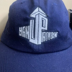 ManUP Project logo Hat ETHOS Brand NWT - Strapback Blue - Picture 1 of 8