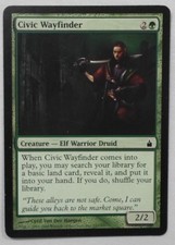 MAGIC THE GATHERING RAVNICA CITY OF GUILDS GREEN CIVIC WAYFINDER CREATURE CARD