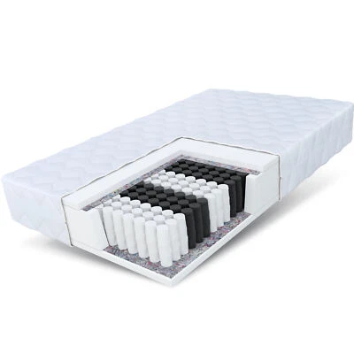 Matratze 90x200 140x200 180x200 Taschenfederkern MEDIC MAX 7 Zonen Höhe 23cm H3 - Bild 1 von 4