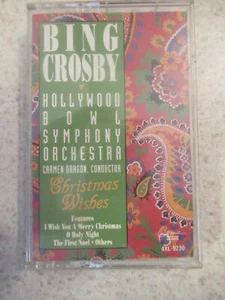 BING CROSBY Christmas Wishes Cassette Cema Special Markets 1985 VG+  Condition - Picture 1 of 3