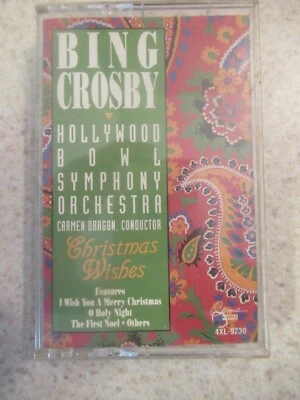 BING CROSBY Christmas Wishes Cassette Cema Special Markets 1985 VG+  Condition - Image 1 of 3
