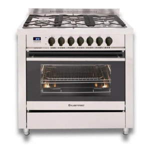 Kleenmaid 90cm Stainless Steel Dual Freestanding Kitchen Fan Force Oven/Stovetop - Picture 1 of 3