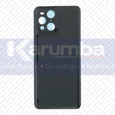 GENERICO BACK COVER OPPO FIND X3 PRO CPH2173 COPRIBATTERIA SCOCCA POSTERIORE BLACK NERO