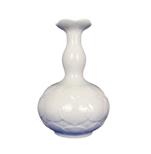 MEISSEN Vase Lotus weiß 60er Jahre Ludwig Zepner 20 cm 50179 - Bild 1 von 8